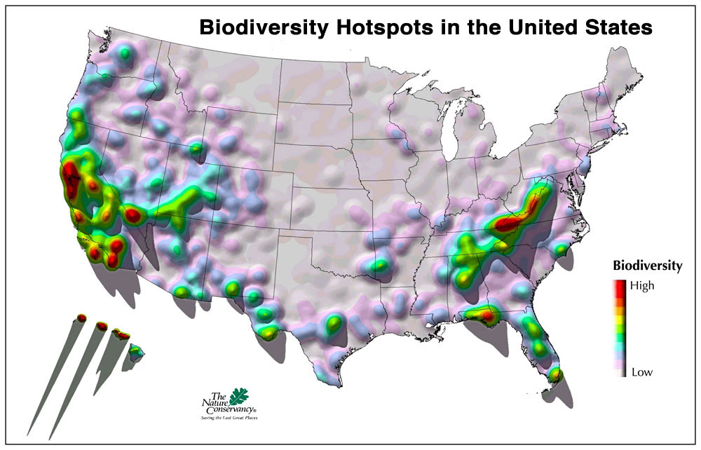 Do all maps of the eastern United States show the Appalachian Mountains?